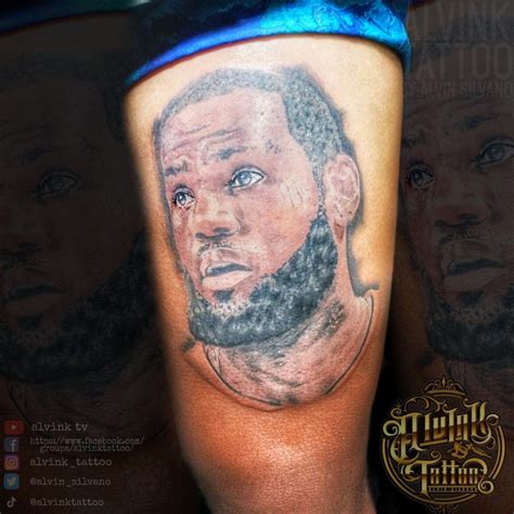 Lebron James Tattoo by: Alvin Silvano Lebron James Tattoos, Alvin ...