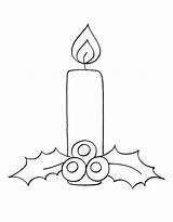 Candle Coloring Pages Free Printable PDF sketch template