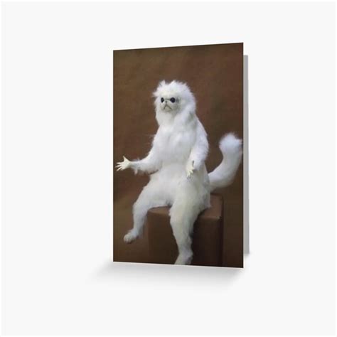 "Confused Cat Reaction Meme" Greeting Card for Sale by alexcrewe ...