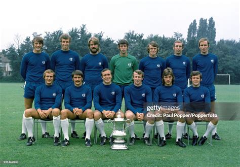 The Chelsea FA Cup Final squad with the trophy, circa August 1970.... News Photo - Getty Images