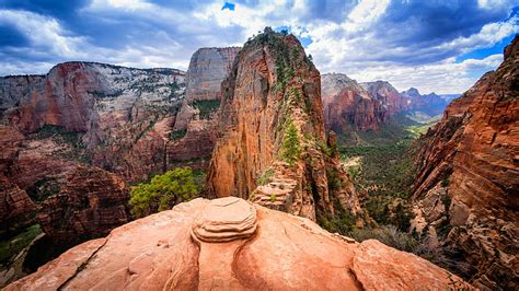 1080P free download | Angels Landing, Zion National Park, Utah, rocks ...