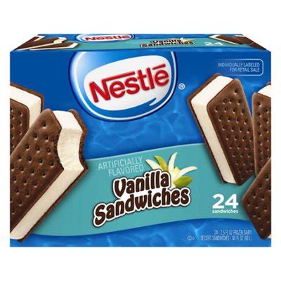Nestlé® Vanilla Ice Cream Sandwiches - 24/3.5 oz. - Sam's Club