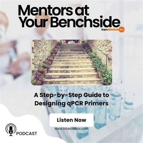 Mentors at Your Benchside | A Step-by-Step Guide to Designing qPCR Primers