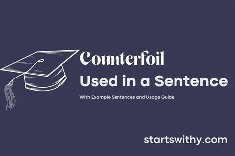 COUNTERFOIL in a Sentence Examples: 21 Ways to Use Counterfoil