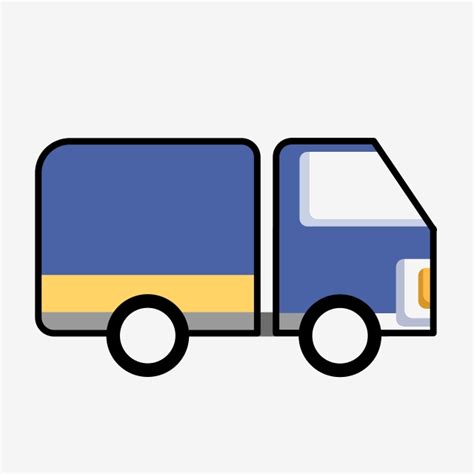 Lorries Clipart PNG Images, Blue Lorry Cartoon Illustration, Lorry Clipart, Blue Truck ...