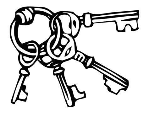 Keys Png Black And White Pluspng Keys Black - Clip Art Library