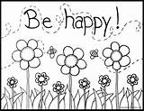 Happy Coloring Pages sketch template