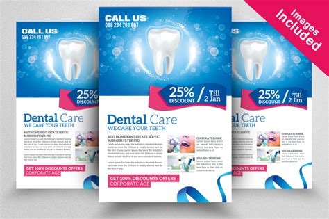 Dental Flyer Design Templates By Designhub | TheHungryJPEG