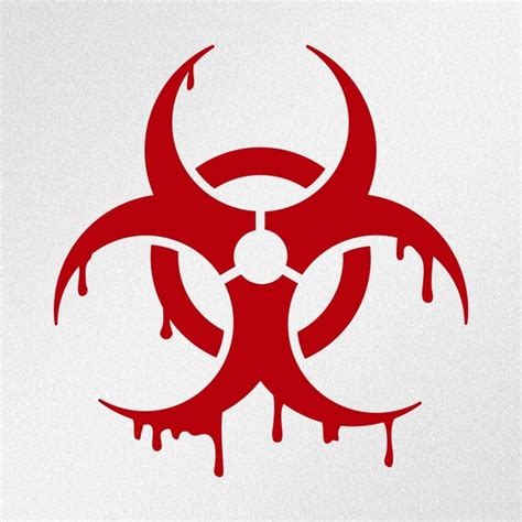 Biohazard Blood Symbol Vinyl Decal Sticker | Etsy