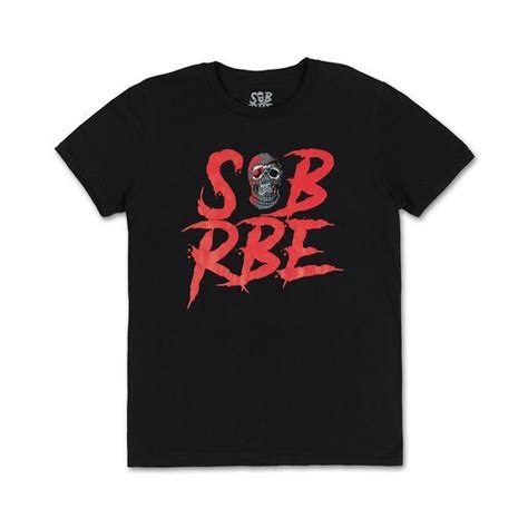 SOB X RBE SKI MASK LOGO TEE - BLACK