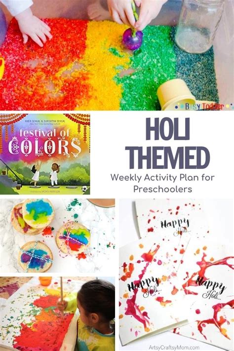 Festival of Colors Holi Week Activity Plan for Preschoolers | Color ...