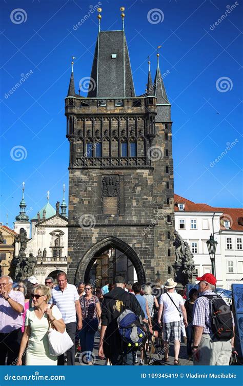 PRAGUE, CZECH REPUBLIC - AUGUST 24, 2016: People Walking and Loo Editorial Stock Image - Image ...