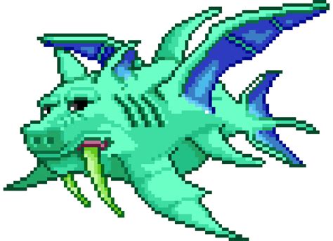 Pixilart - Duke Fishron (Terraria) by Flagnorf