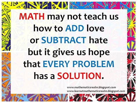 Math quote | Math quotes, Teacher appreciation quotes, Science quotes