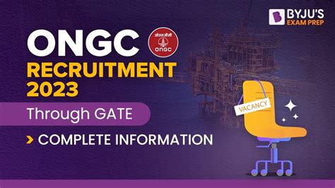 🔊ONGC Bumper Vacancy!! ONGC Recruitment 2023 Through GATE | In Details ...