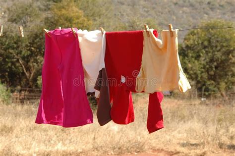 Clothes on washing line stock image. Image of south, clothing - 8032287