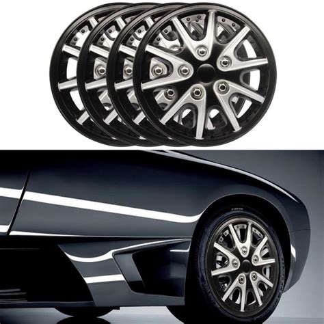 4pcs Car Hubcaps Rims Wheel Covers Hub Cap Decorative 14 inch Car On Road Wheel Rim Car Styling ...