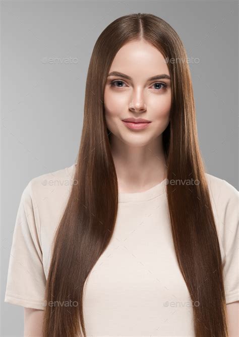 Beautiful hair women brunette long hair beauty hairstyle female ...