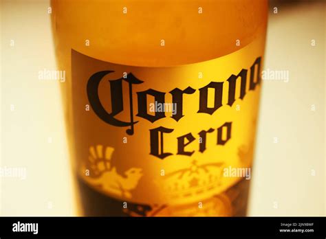 Non-alcoholic beer from Corona cero. Corona is a brand of beer produced ...