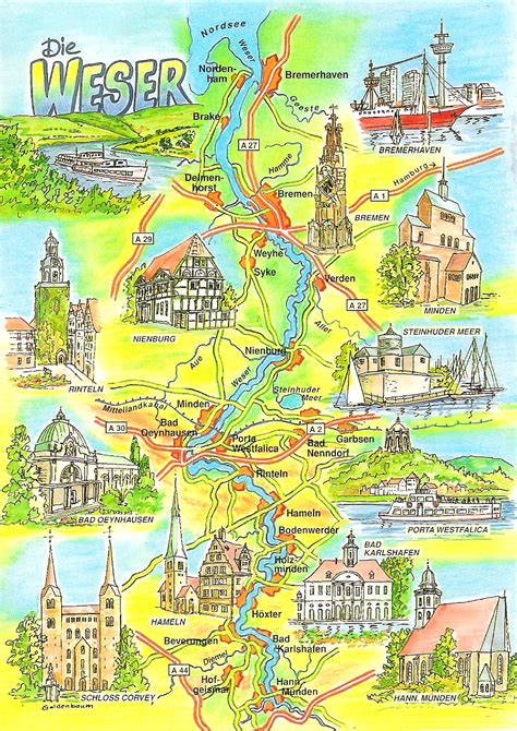 Map Cards - Hunting: 0091 Germany - River Weser