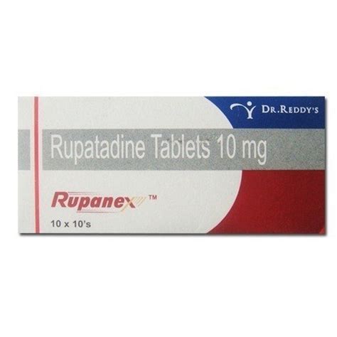 Rupatadine Rupanex 10 Mg Tablet, For Personal at Rs 170/stripe in Nagpur | ID: 24995283012