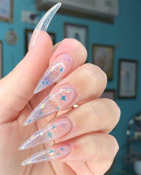 pin hercampusWLU nails, nail art, manicure, acrylic stiletto nails ...