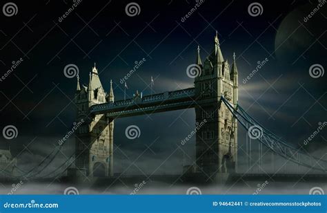 London Bridge On Foggy Night Picture. Image: 94642441