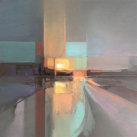 Abstract Landscape Paintings Capture Energetic Cityscapes