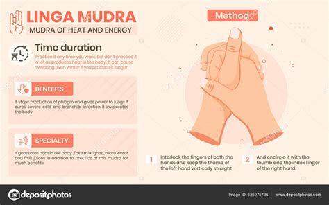 Exploring Linga Mudra Benefits Characteristics Method Vector Illustration Design Stock ...