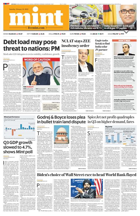 Mint New Delhi-February 25, 2023 Newspaper - Get your Digital Subscription