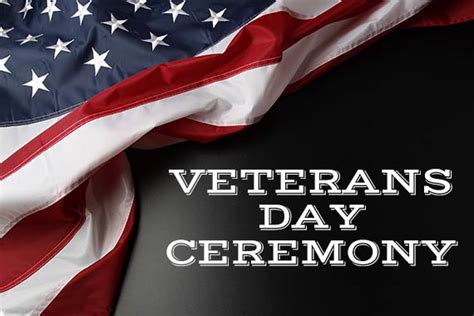 Veterans Day Ceremony Nov. 11th at 11am at the Pioneer Pavilion | City ...