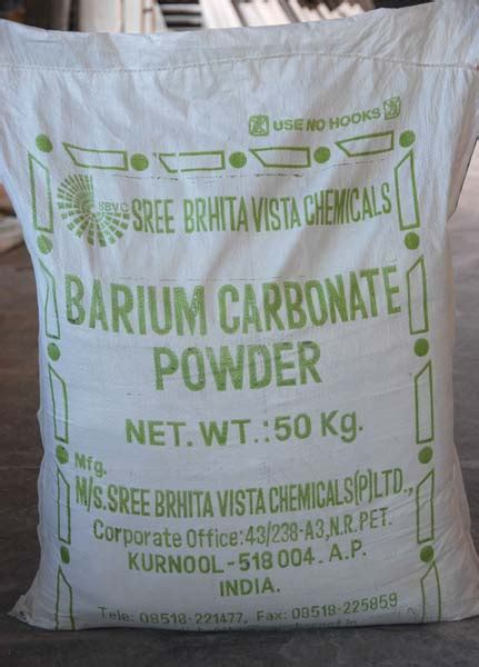 Barium Carbonate - Sree Brhita Vista Chemicals Pvt Ltd, Kurnool, Andhra Pradesh