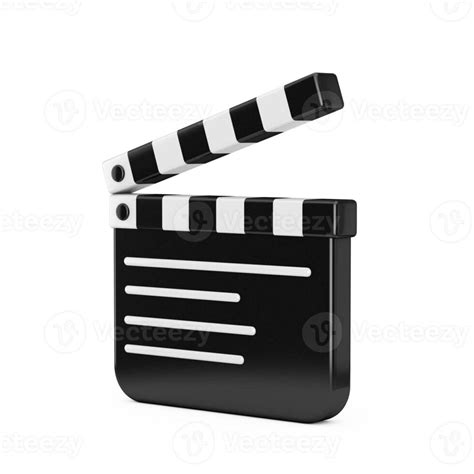 Cartoon Movie Clapper Board Icon. 3d Rendering 35129749 Stock Photo at Vecteezy