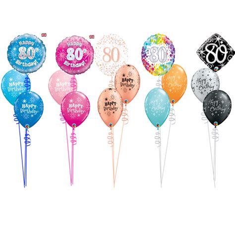 80th Birthday Balloon Table Decoration | Cardiff Balloons