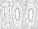 100th Day Coloring Pages sketch template