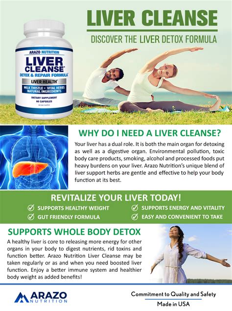 Amazon.com: Arazo Nutrition Liver Cleanse Detox & Repair Formula – Milk ...