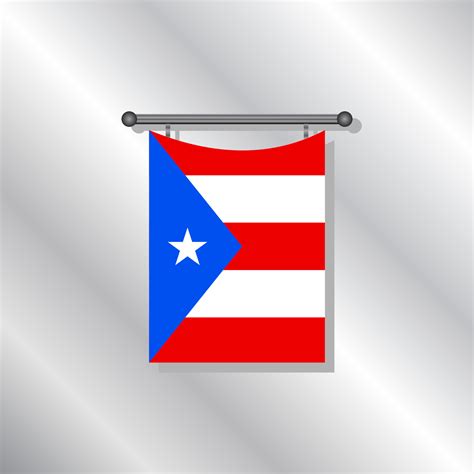 Illustration of Puerto Rico flag Template 13257340 Vector Art at Vecteezy