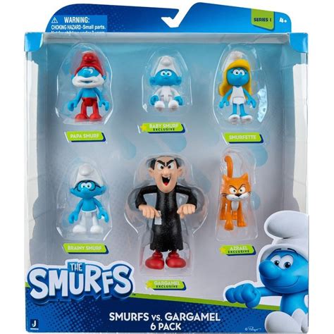 The Smurfs vs Gargamel 6 Pack