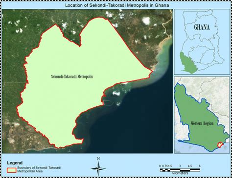 Map of Ghana highlighting the Sekondi–Takoradi metropolitan area | Download Scientific Diagram