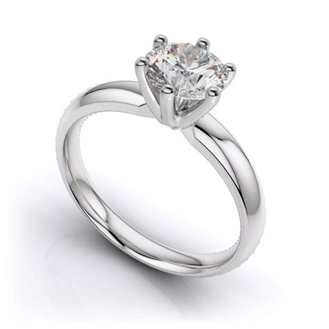 14k Solitaire Diamond Ring 14k 18k Platinum – Berkshire Diamonds