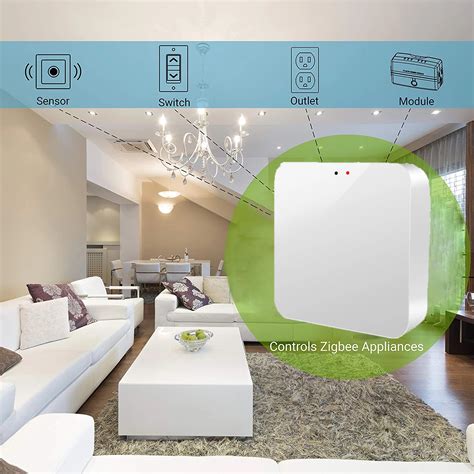 Zigbee Smart Home Hub/Gateway Works with ZigBee: Lighting/Sensors/Plugs ...