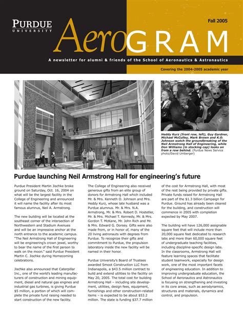 Aerogram Magazine - School of Aeronautics and Astronautics - Purdue ...