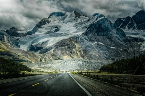 Majestic Mountain Road - HD Wallpaper