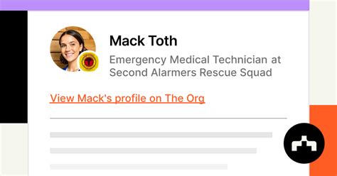 Mack Toth - Emergency Medical Technician at Second Alarmers Rescue ...