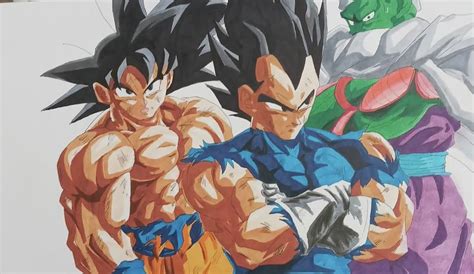 Goku, Vegeta and Broly Drawing by Noah Jackson - Fine Art America