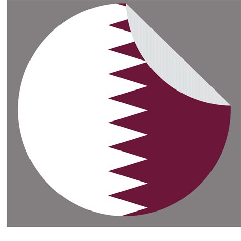 Download Qatar Flag Peeling Sticker Clip Art SVG | FreePNGImg