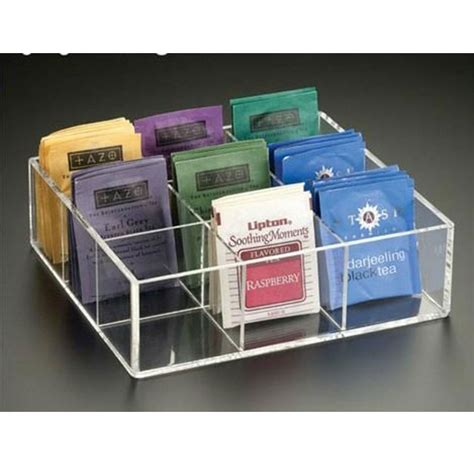 Clear Acrylic Tea Bag Organizer Tea Bag Holder - IangelDisplay