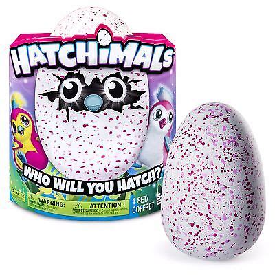 Hatchimals Hatching Egg Interactive Creature Penguala Pink Egg by Spin ...