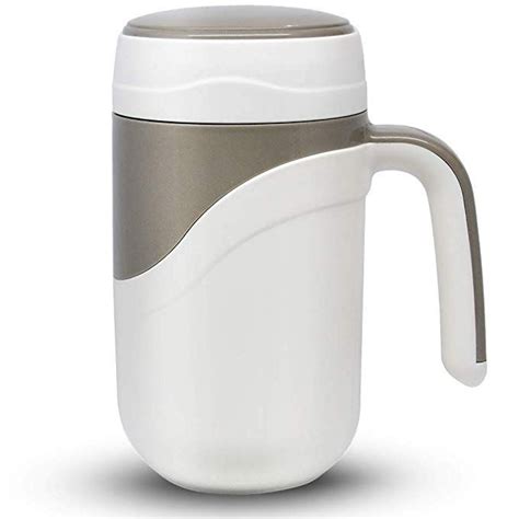 Ceramic Spill Proof Travel Mug Ceramic Lined Coffee Mug On the Go Travel Coffee Mug with Lid and ...