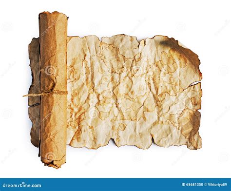 The Ancient Parchment and Scroll Stock Photo - Image of book, isolated ...